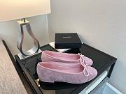 Chanel Ballerina Pink Suede Flat - 2