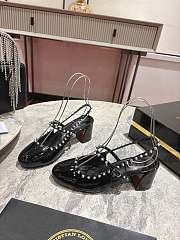 Christian Louboutin Spiked heel pumps slingback strap 55mm - 1