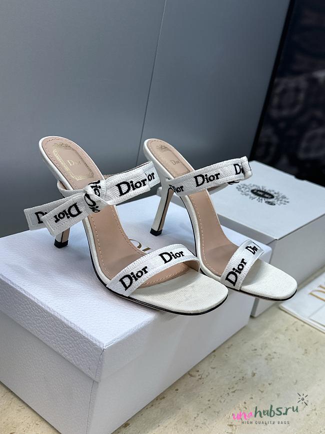 Dior J'Adior Heeled Sandal with Straps White 95 - 1