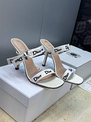 Dior J'Adior Heeled Sandal with Straps White 95 - 1