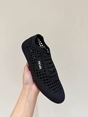 Prada Collapse crochet laced sneakers black - Unahubs - 4