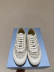 Prada Collapse crochet laced sneakers White - Unahubs - 4