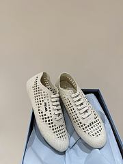 Prada Collapse crochet laced sneakers White - Unahubs - 3