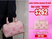 Louis Vuitton speedy 20 pink small bag - 1