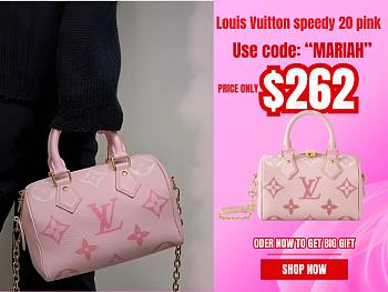 Louis Vuitton speedy 20 pink small bag