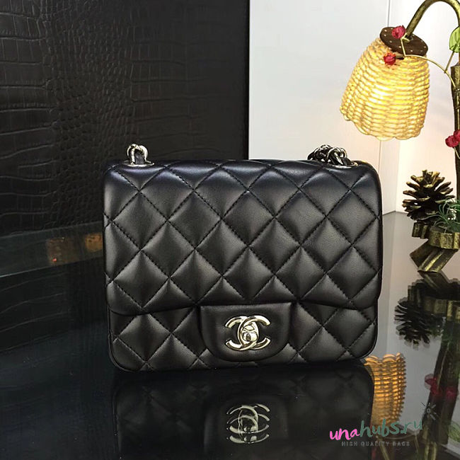 Chanel 17CM Mini Flap Bag Lambskin Leather With Gold&silver hardware - 1