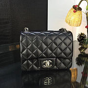 Chanel 17CM Mini Flap Bag Lambskin Leather With Gold&silver hardware - 1