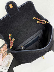 Chanel Large Flap Bag Black 32x23x9cm - Unahubs - 2
