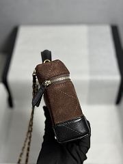 Chanel Vanity Suede Calfskin dark brown Black 17x19.5x5cm - Unahubs - 5