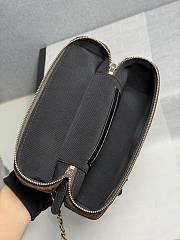 Chanel Vanity Suede Calfskin dark brown Black 17x19.5x5cm - Unahubs - 2