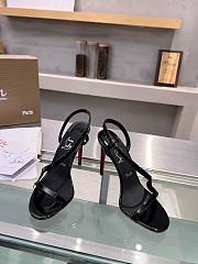 Christian Louboutin Rosa Z Sandals Patent Black  - 1
