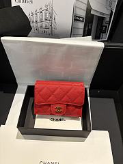 Chanel Wallet Red Caviar  - 1