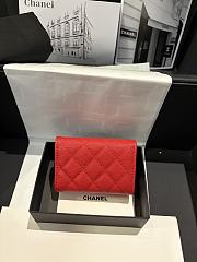 Chanel Wallet Red Caviar  - 2