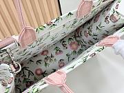 Dior Large Book Tote White Multicolor Daisy 41x14x32cm - 6