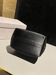 Jimmy Choo Bon Bon Black Satin Bucket Bag 16x16x9.5cm - Unahubs - 4