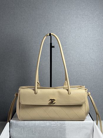 Chanel 26s Shopping bag beige caviar 30.5x15x11.5cm - Unahubs