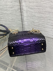 Dior Mini Lady Bag Purple 17cm - Unahubs - 4