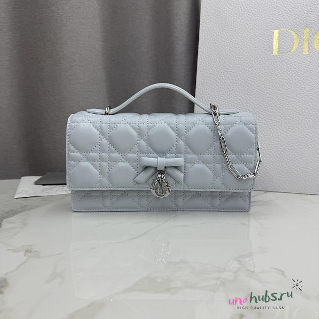 Dior My Mini Bag Blue Cannage Lambskin 21x11.5x4.5cm - 1