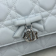 Dior My Mini Bag Blue Cannage Lambskin 21x11.5x4.5cm - 2