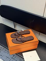Hermes Miss sandal brown - 3