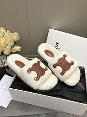 Celine shearing White Slides - Unahubs - 3