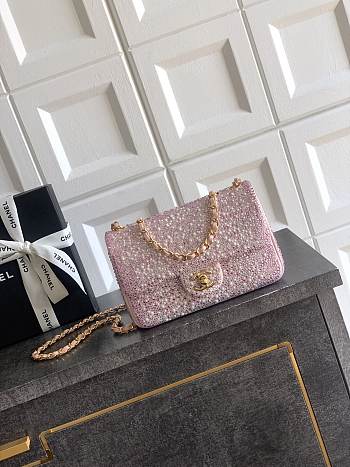 Chanel Flap Bag Pink Pearly 20cm - Unahubs