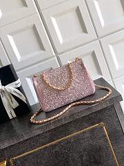 Chanel Flap Bag Pink Pearly 20cm - Unahubs - 5