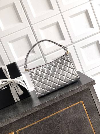 Chanel 26X Hobo Bag in silver 22cm - Unahubs