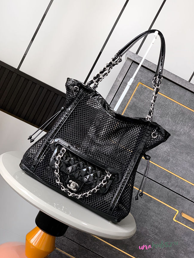 Chanel La Madrague Tote Black 30x32x9cm - Unahubs - 1