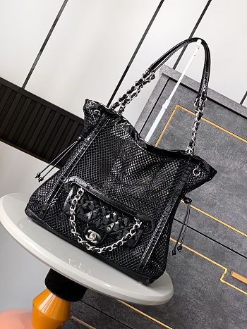 Chanel La Madrague Tote Black 30x32x9cm - Unahubs