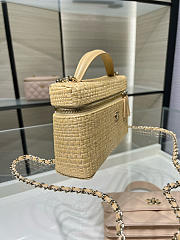 Chanel Vanity Case Raffia 19.5x5x17cm - Unahubs - 2
