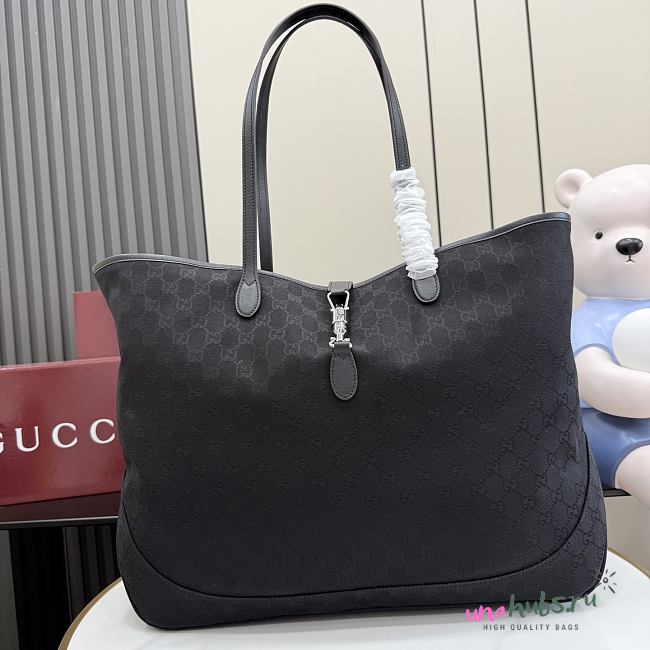 Gucci Jackie large tote bag black 55x37x14.5cm - Unahubs - 1
