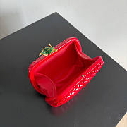Bottega Veneta Knot Red Patent 20x12x5.5cm - 3