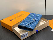 Louis Vuitton Sarah wallet Blue 19x10.5x2.5cm - Unahubs - 2