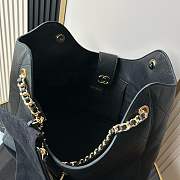 Chanel Shopping Tote Bag Black Caviar 54x33x15cm - 5