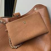 Chanel Shopping Tote Bag Brown Caviar 54x33x15cm - 2