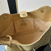 Chanel Shopping Tote Bag Beige Raffia 54x33x15cm - 4