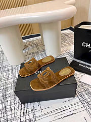 Chanel Suede Slides  - 3