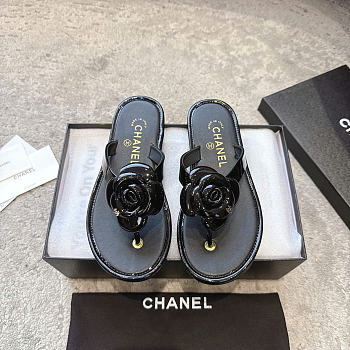 Chanel Black Flip Flops 03