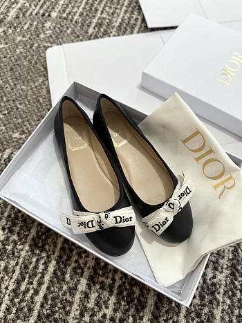 Dior J'Adior Ballet Flat Black Lambskin