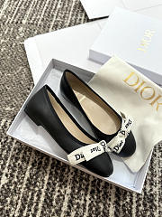 Dior J'Adior Ballet Flat Black Lambskin - 2