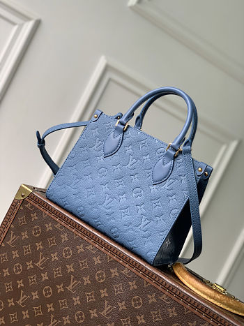 Louis Vuitton OnTheGo PM Blue 25x19x11.5cm - Unahubs