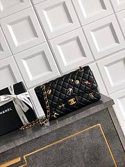 Chanel 11.12 Flap Bag Black Lambskin 25cm - Unahubs - 1