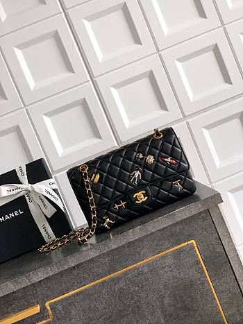 Chanel 11.12 Flap Bag Black Lambskin 25cm - Unahubs