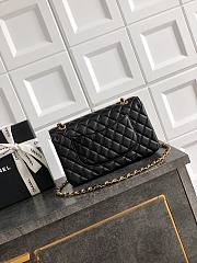 Chanel 11.12 Flap Bag Black Lambskin 25cm - Unahubs - 4