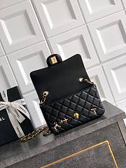 Chanel 11.12 Flap Bag Black Lambskin 20cm - Unahubs - 5
