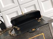 Chanel 11.12 Flap Bag Black Lambskin 20cm - Unahubs - 2