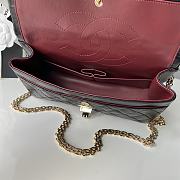 Chanel 26S Crushed Flap Bag Black Lambskin 24x16x7.5cm - 4