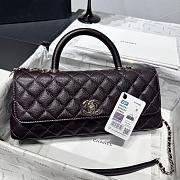Chanel Coco Handle 26p dark brown Caviar 32cm - Unahubs - 1
