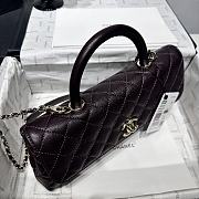 Chanel Coco Handle 26p dark brown Caviar 32cm - Unahubs - 3